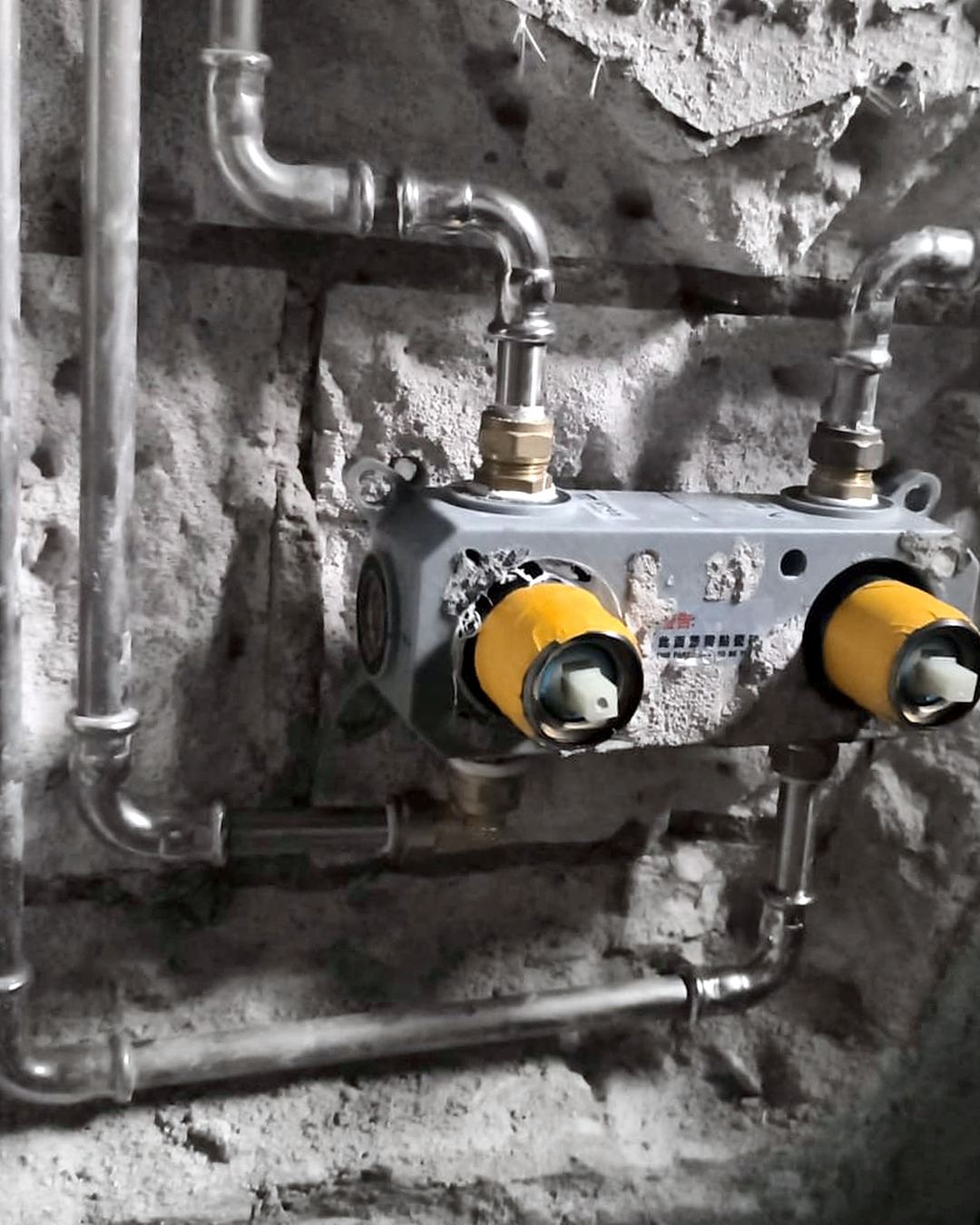 Renovation work – concealed plumbing mixer