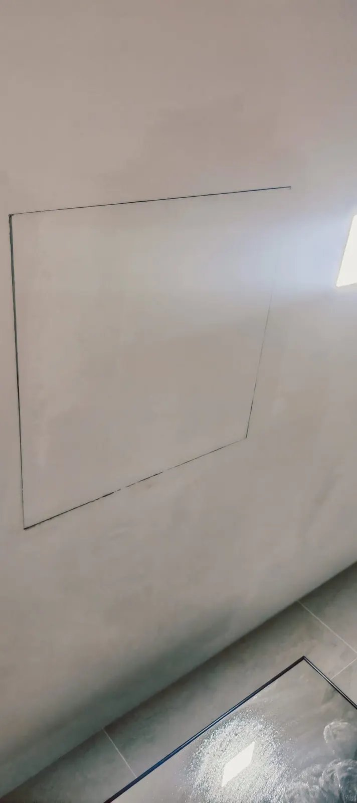 Ceiling access hatch after painting